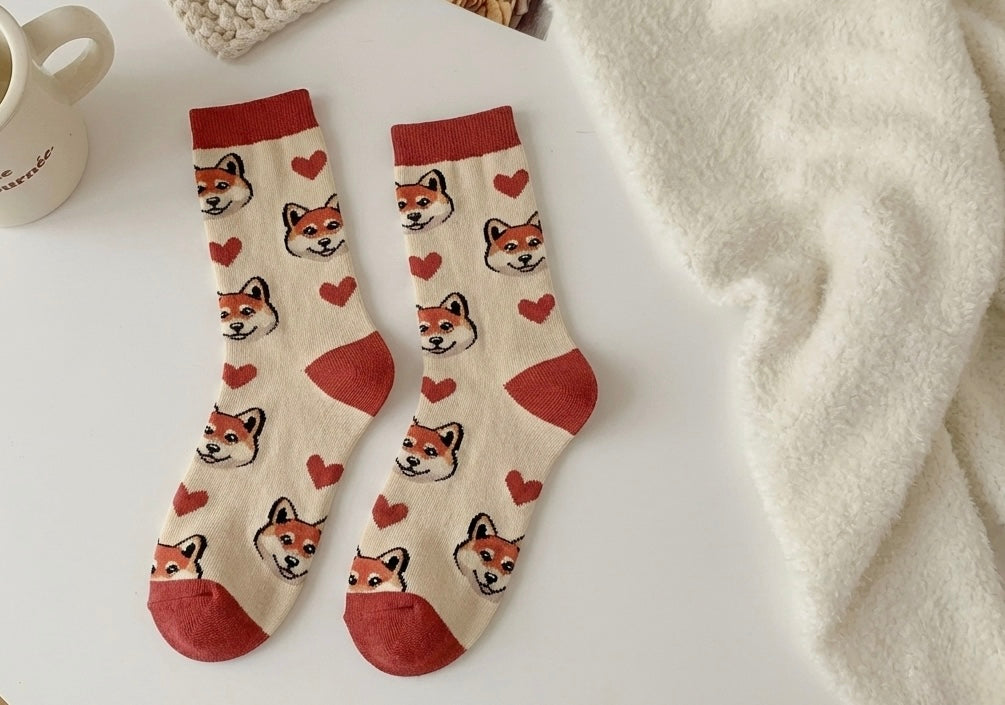 Nogavice Loveink x Fat Kat "Doggo"